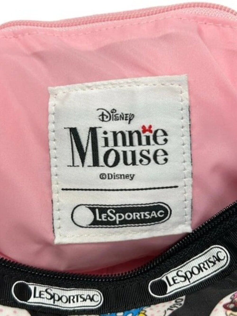 LESPORTSAC Black Pink Multi Respo Nylon Handbag - Picture 9 of 10